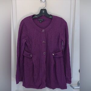 Banana Republic Women’s Purple Button Up Cardigan Size Large